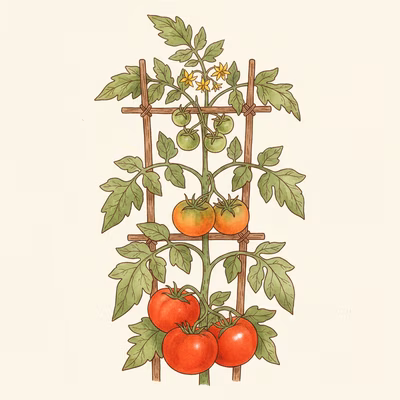 How to grow tomatoes — ripe tomatoes on the vine