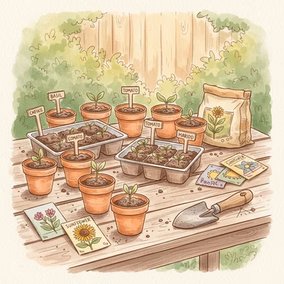 Monthly planting guide showing what to plant now